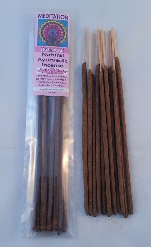 Meditation Natural Ayurvedic Healing Incense Sticks Halmaddi 20 grams