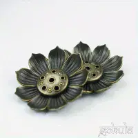 Mini Incense Holder Alloy Lotus Flower Incense Holder