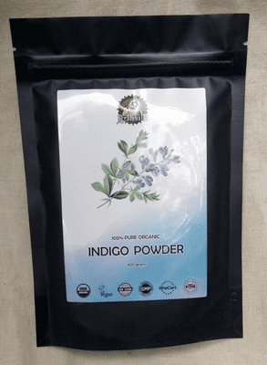 Premium Natural Organic Certified Indigo Powder High Quality Hair Dye 100g