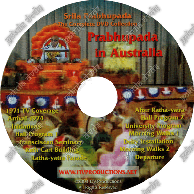 Srila Prabhupada in Australia DVD