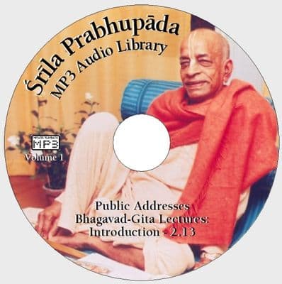 Srila Prabhupada Lectures on Bhagavad Gita [5 MP3 CDs]