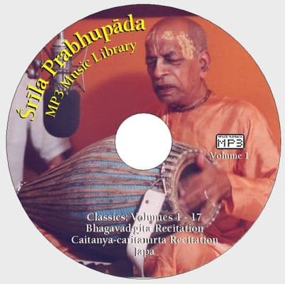 Srila Prabhupada MP3 Music Library [3 CDs]
