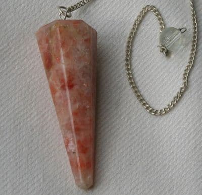 Sunstone Crystal Gemstone Dowsing Pendulum