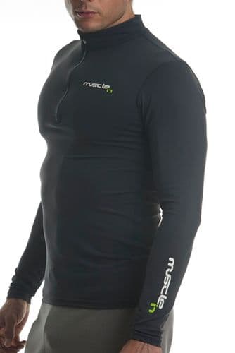MI-Skin Shrike Zipped Top (Ebony Grey)