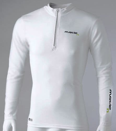 MI-Skin Shrike Zipped Top (White)