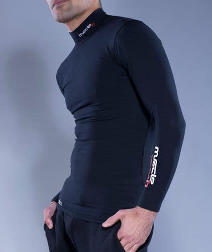 MI-Skin Wryneck Jersey Top (Black)