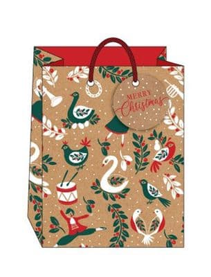 12 Days Of Christmas Medium Gift Bag