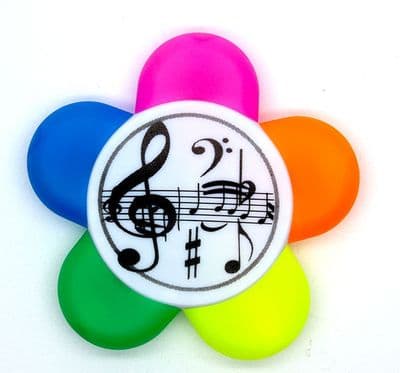5 Colour Treble Clef Highlighter