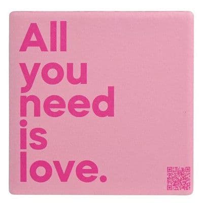 All You Need Is Love Music Playing Ceramic Magnet