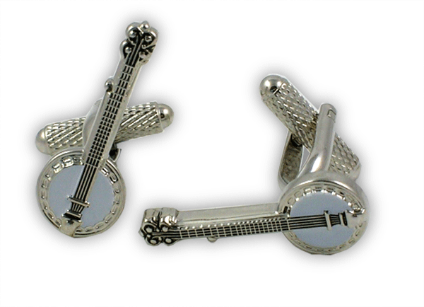 Banjo Cufflinks by Onyx Art