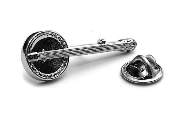 Banjo Lapel Pin by Libero - Music Lapel Badge | musical gifts online