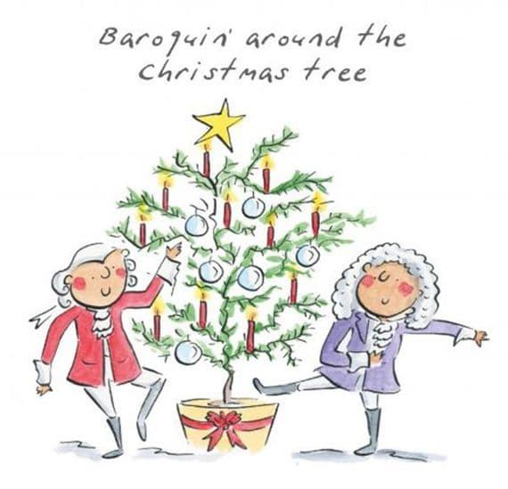 Baroquin Around The Christmas Tree - Music Christmas Card | musical gifts online