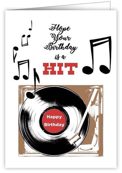 Music Birthday Card - Birthday Hit - Music Card | musical gifts online