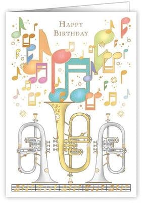 Birthday Card - Flugelhorn by Quire