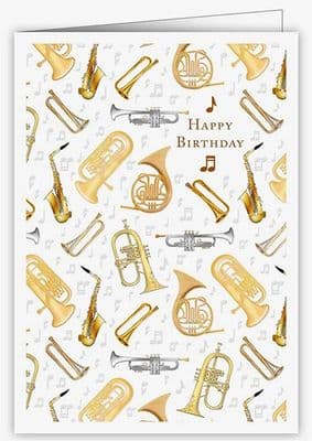 Birthday Card - Musical Instruments 3 by Quire