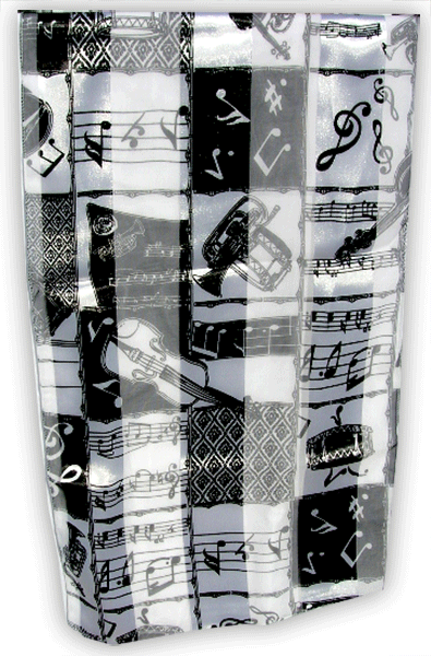 Musical Instrument Scarves – Black and White Scarf | musical gifts online