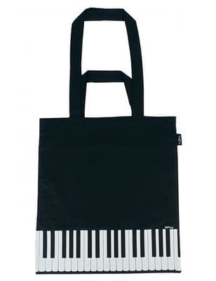 Black Keyboard Tote Bag by AGR