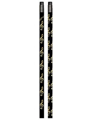 Black Pencil with Gold Treble Clefs by AGR