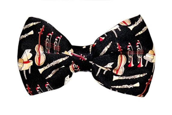 Music Bow Tie - Jazz Design by Tie Studio  | musical gifts online