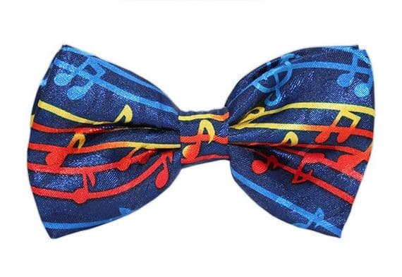 Bow Tie - Rainbow Music Design - Music Bow Tie | musical gifts online