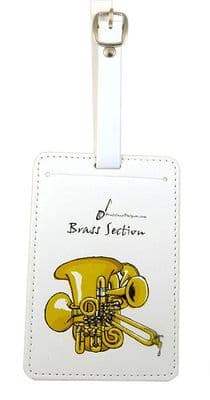 Brass Section Luggage Label by MD