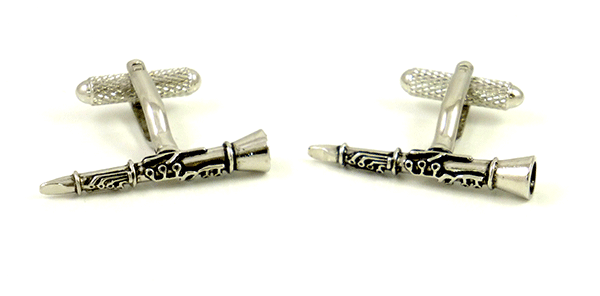 Clarinet Cufflinks by Onyx Art