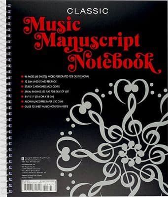 Classic Music Manuscript Notebook by PP