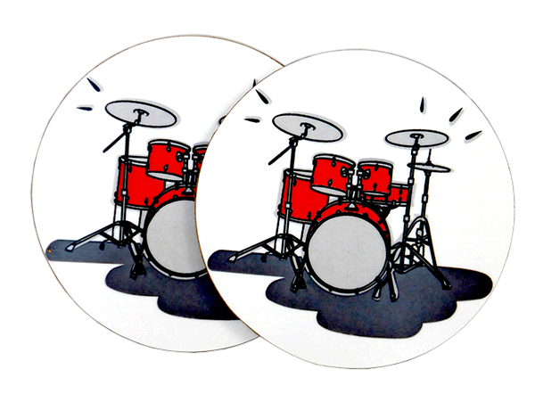 Coasters - Drum Set Mugmats by MGC