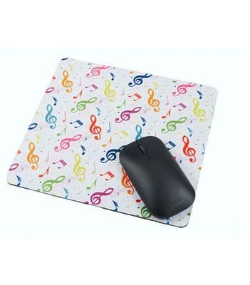 Colourful Treble Clefs Mouse Mat by AGR