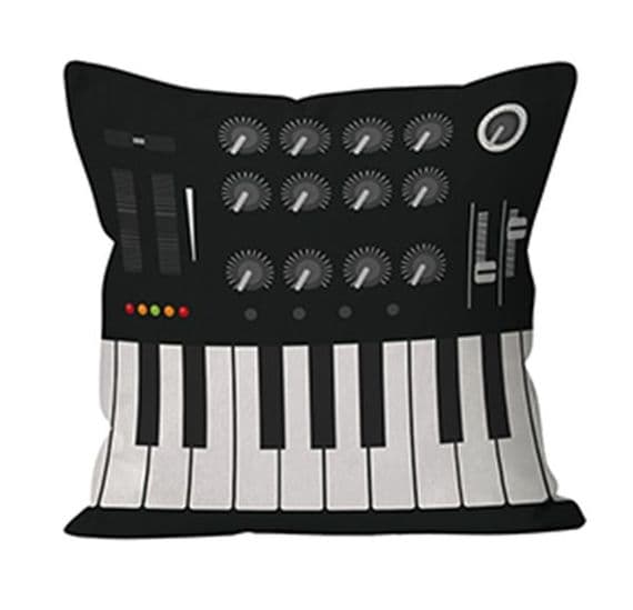 Cushion Cover - Synthesizer Keyboard - Music Gift | musical gifts online