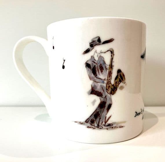 Don't Play The Saxophone Fine Bone - Music Mug | musical gifts online