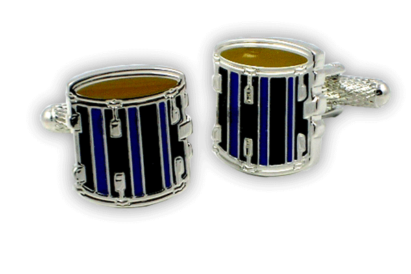 Drum Cufflinks by Onyx-Art