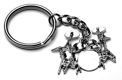 Drum Kit Keyring by Gifticuffs