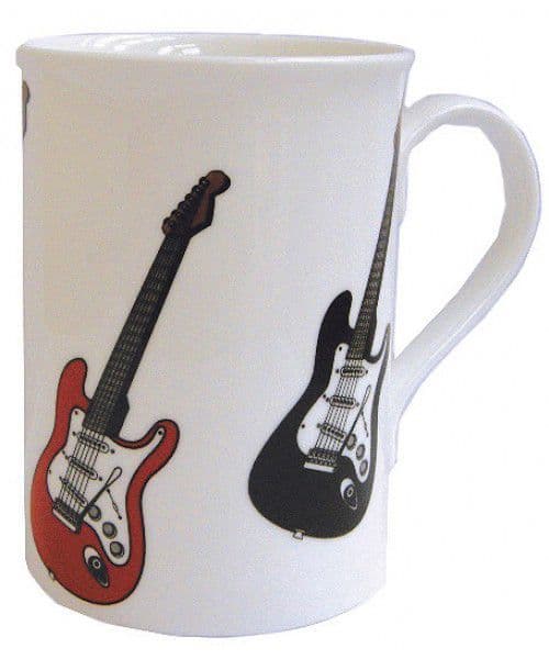Electric Guitar China Mug - Music Themed Mug | musical gifts online