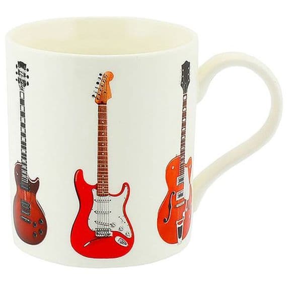 Electric Guitar Fine China Mug - Music Themed Mug | musical gifts online