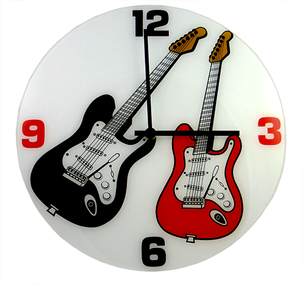 Electric Guitar Wall Clock by MGC