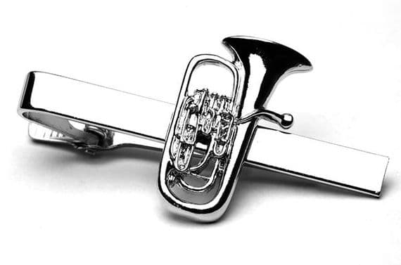 Euphonium Tie Clip - Music Tie Slide | musical gifts online