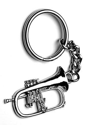 Flugelhorn Keyring by Gifticuffs