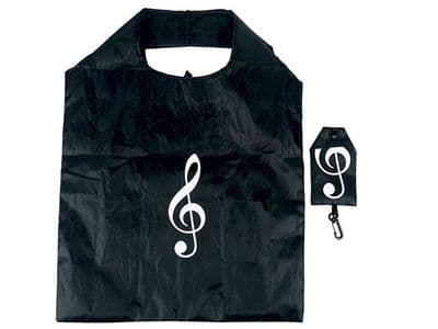 Fold Away Mini Treble Clef Shopping Bag by AGR