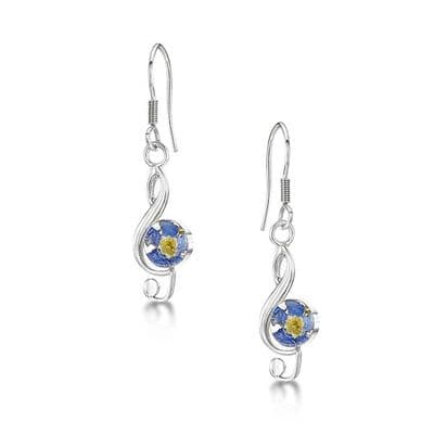 Forget-Me-Not Flowers Earrings by SV