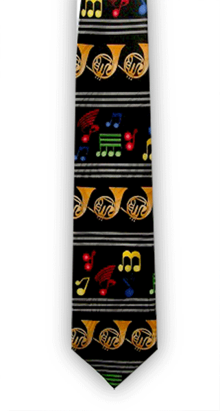 French Horn Tie by Tie Studio
