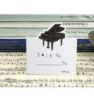 Grand Piano Die Cut Memo Pad - Piano Stationery | musical gifts online