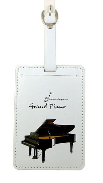 Music Themed Luggage Label – Grand Piano Gift | musical gifts online