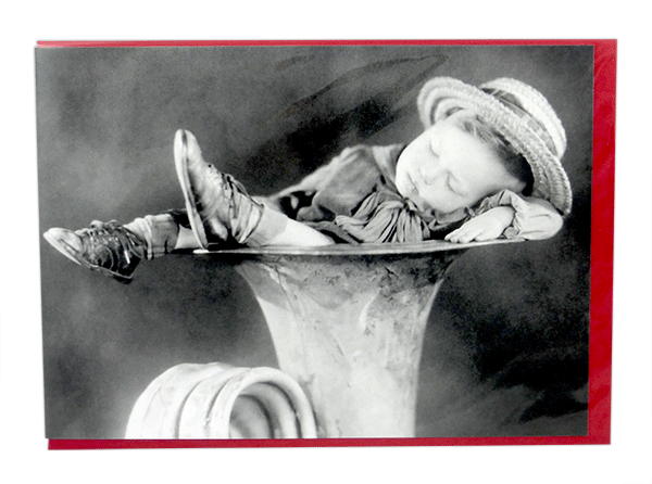 Greetings Card - Catnapping 1920s