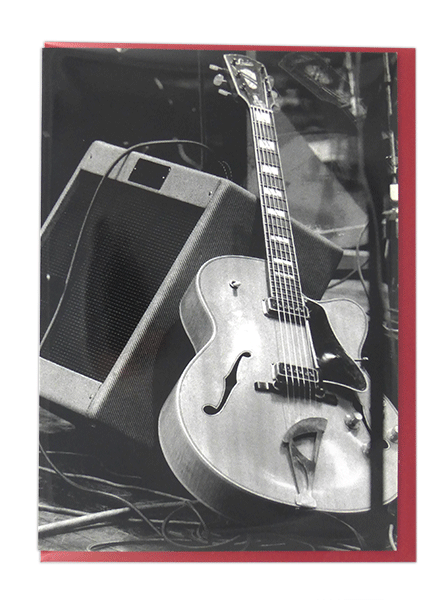 Jazz Guitar Greetings Card – Music Themed Cards | musical gifts online
