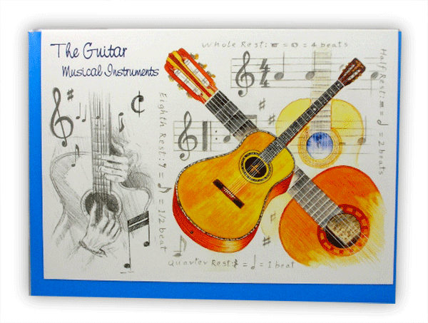 Guitar Greetings Card – Guitar Music Card | musical gifts online
