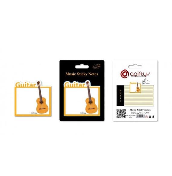 Guitar Music Sticky Notes - Music Stationery | musical gifts online