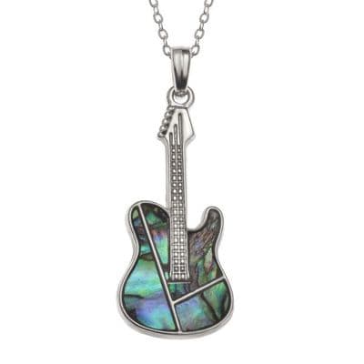 Guitar Paua Necklace by Tide Jewellery