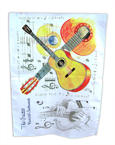 Guitar Tea Towel – Music Tea Towels & Gifts | musical gifts online