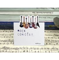 Guitars Die Cut Memo Pad - Music Themed Stationery | musical gifts online